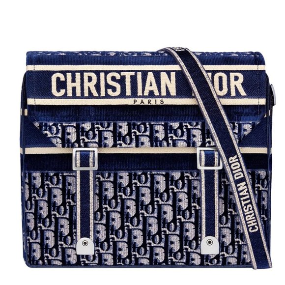 Messenger Bag Dark Blue - Picture 1 of 6
